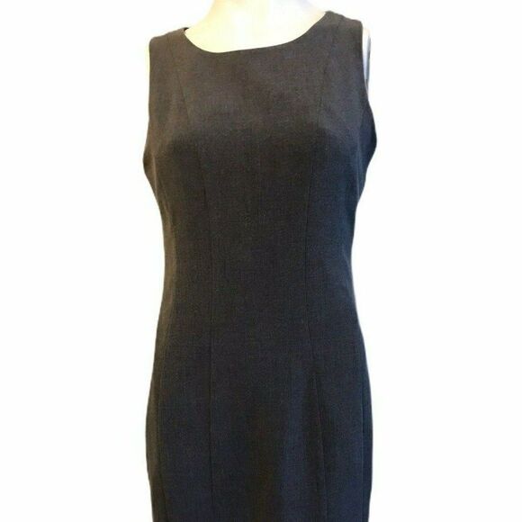 Small Gray Shift Dress Lined Summer Sleeveless - Picture 1 of 3